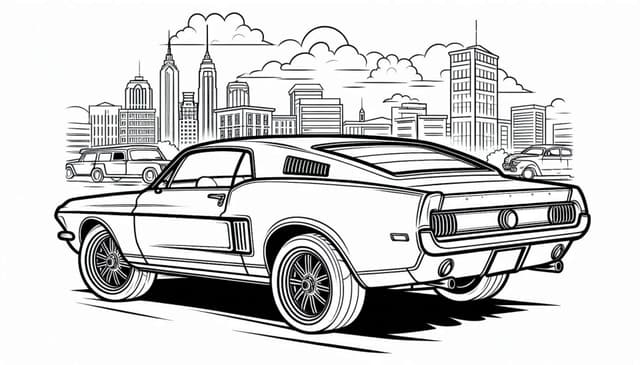 Free Printable Car Coloring Page