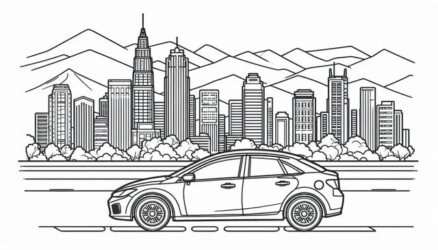 Free Printable Car Coloring Page