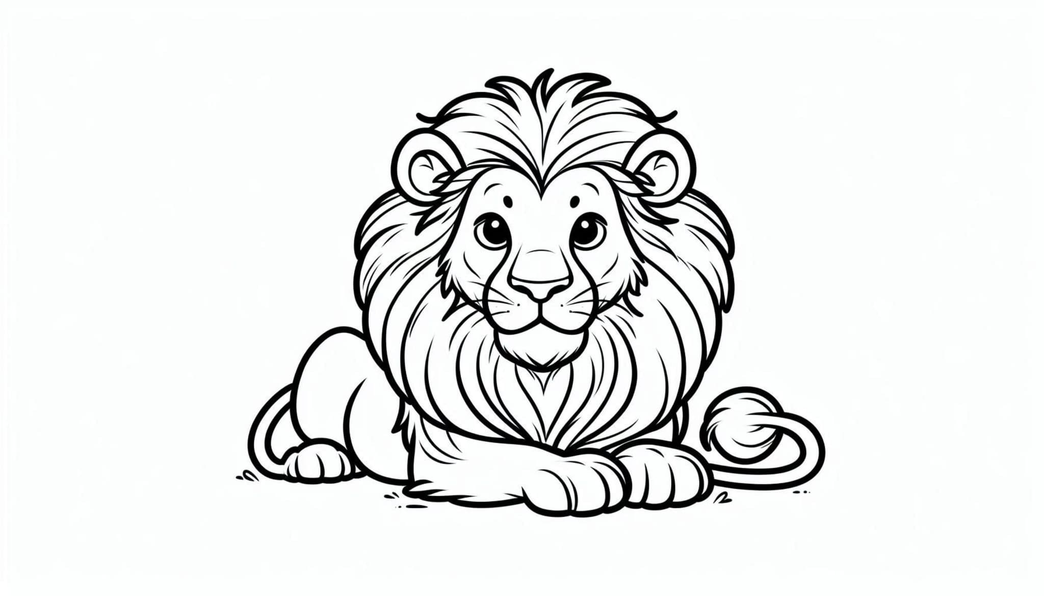 Free Printable Lion Coloring Page