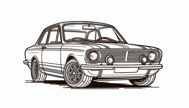 Free Printable Car Coloring Page