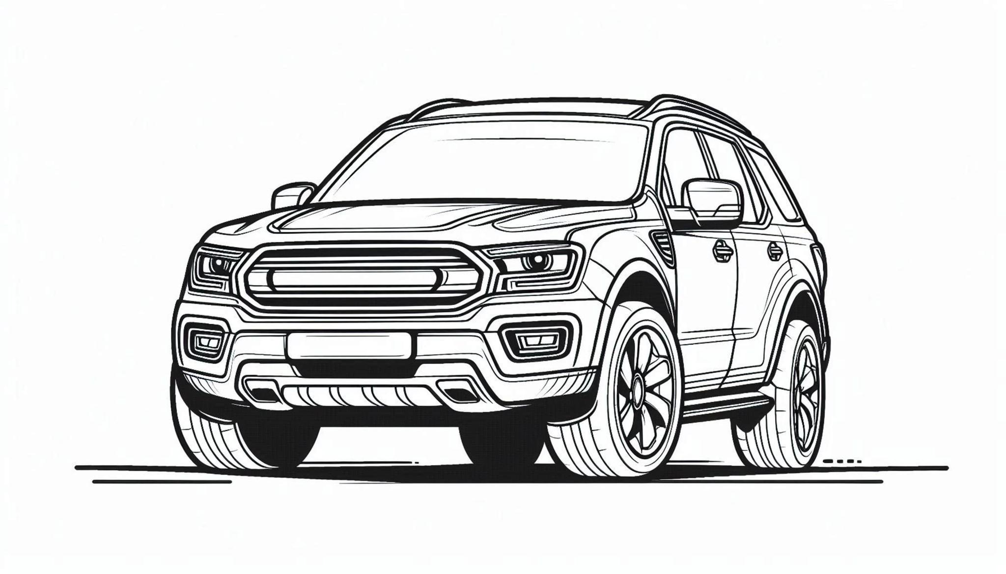 Free Printable Car Coloring Page