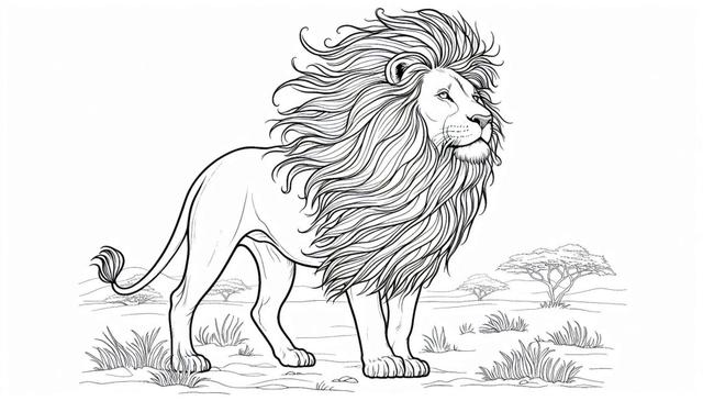 Free Printable Lion Coloring Page