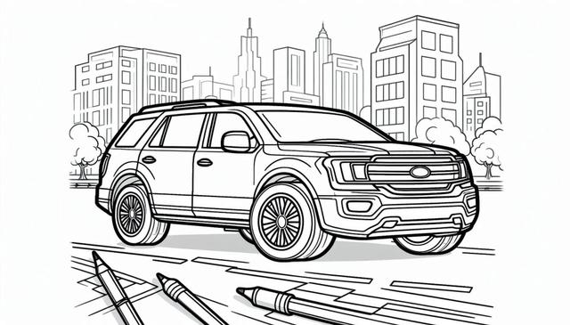 Free Printable Car Coloring Page