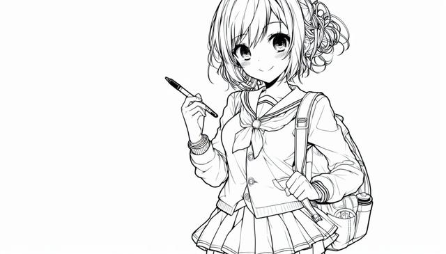 Free Printable Anime Coloring Page