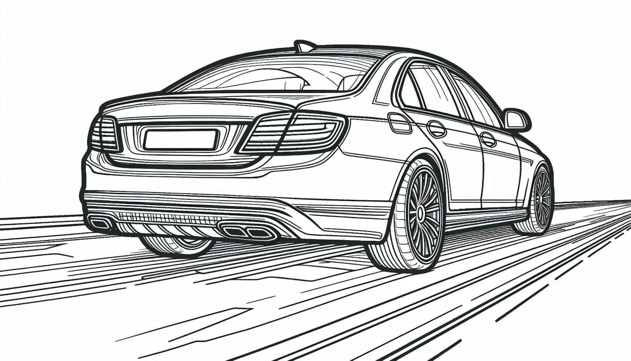 Free Printable Car Coloring Page