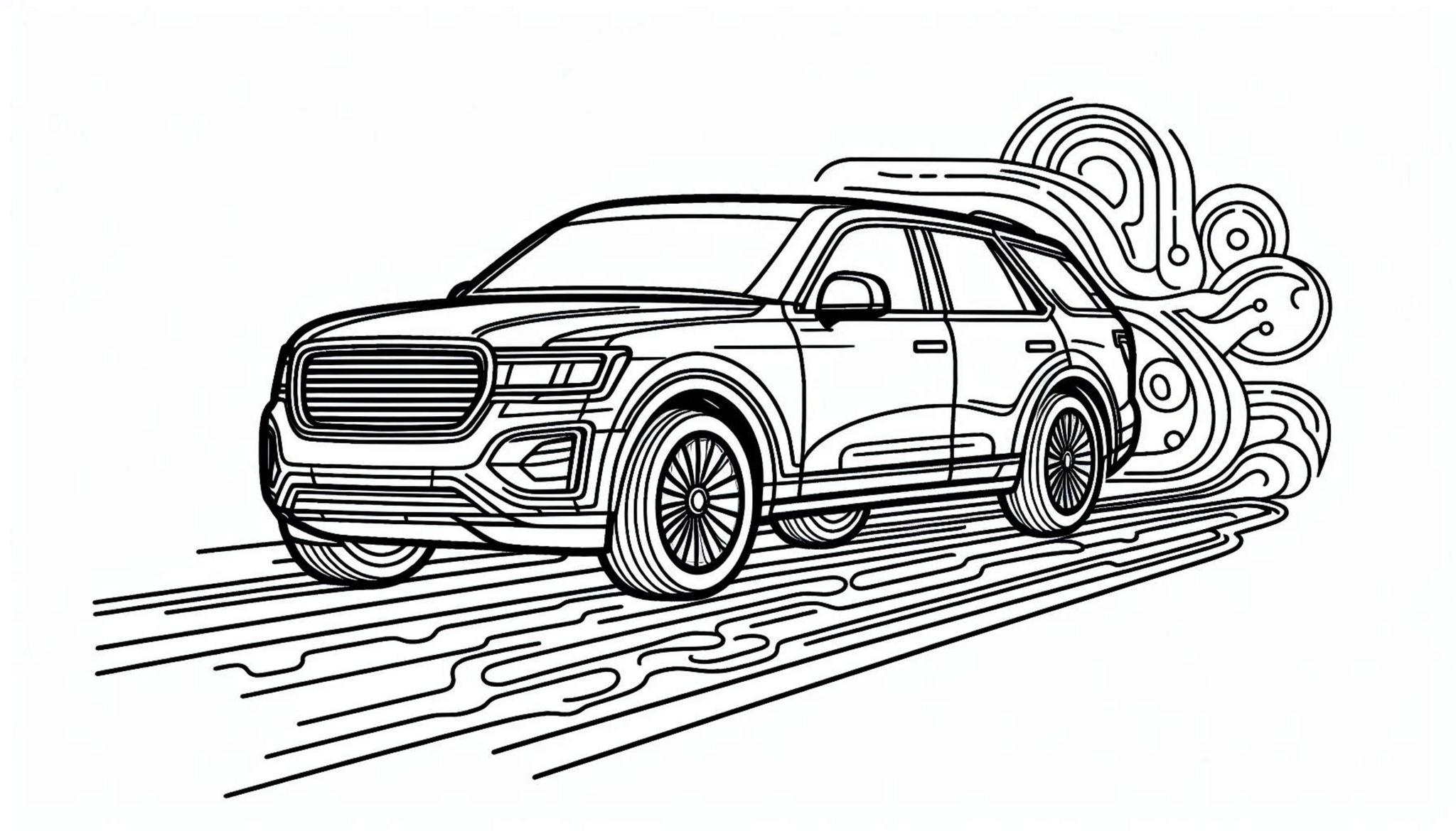 Free Printable Car Coloring Page