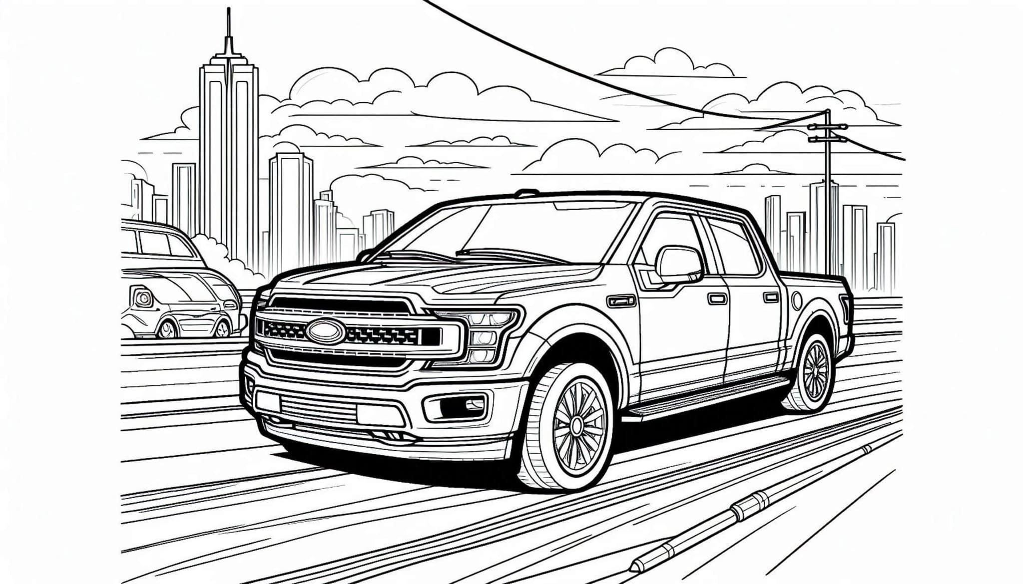 Free Printable Car Coloring Page