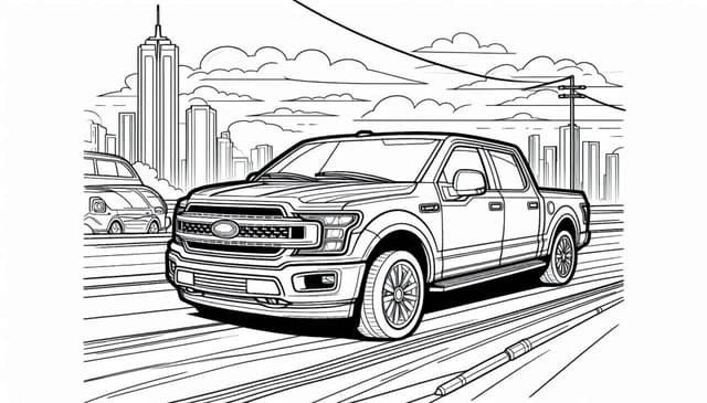 Free Printable Car Coloring Page